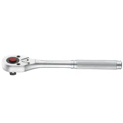 FORCE - Chicharra 1/4" 80224 – Mango Metálico, 24 Dientes, Acero Cromo-Vanadio