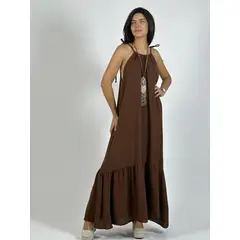 ENIGMATICA BOUTIQUE - Vestido Casual Amarrado con Vuelo