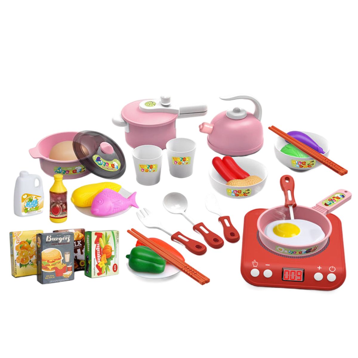 MAMITA Y BEBE - Set De Cocina De Juguete 36pcs Niños Juego De Mini Chef