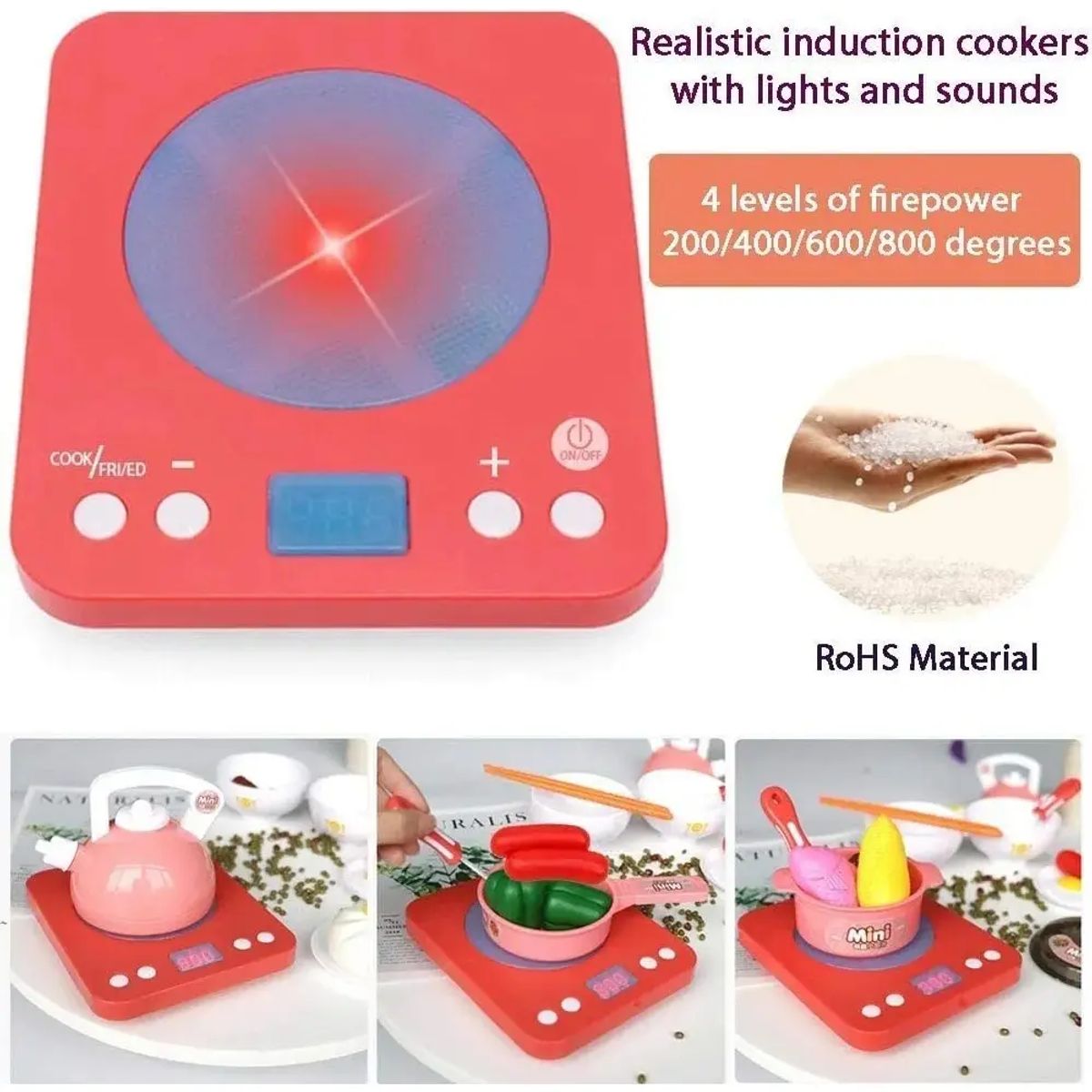 MAMITA Y BEBE - Set De Cocina De Juguete 36pcs Niños Juego De Mini Chef
