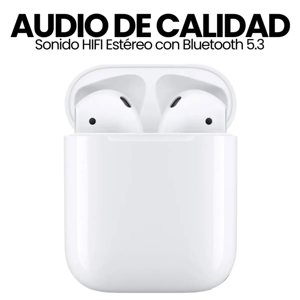 GENERICO - Audífonos Inalámbricos 2da Gen Compatible iPhone Android Color Blanco