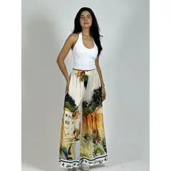 ENIGMATICA BOUTIQUE - Palazzo Satín Estampado