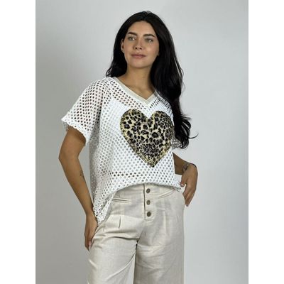 Imagen 2 del producto Polera Hilo Corazón Print