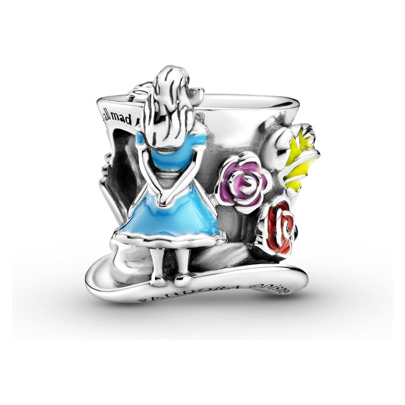 PANDORA - Charm Fiesta Del Té Del Sombrerero De Alicia En El País De Las Maravillas De Disney Mujer Pandora