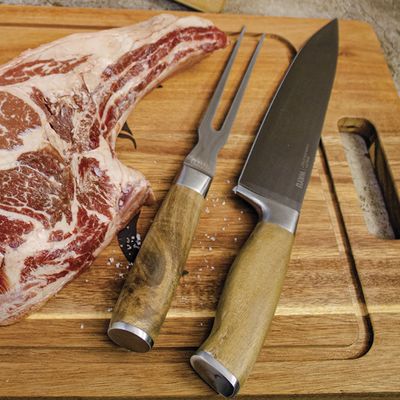 Imagen 2 del producto Set Utensilios Asado Barbacoa Cuchillo Tenedor