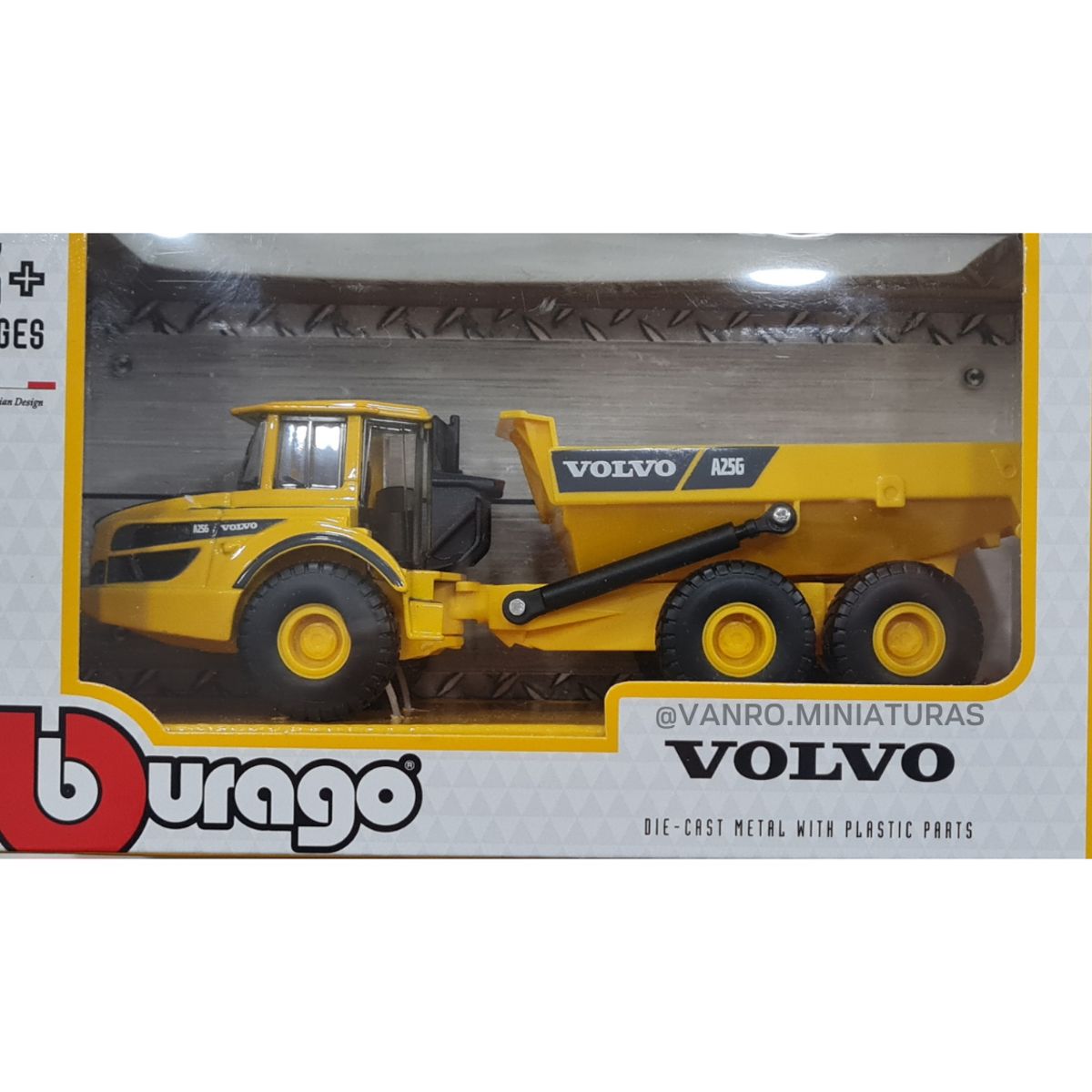 BBURAGO - Camión articulado con cangilones A25g - Volvo - 150 - Burago