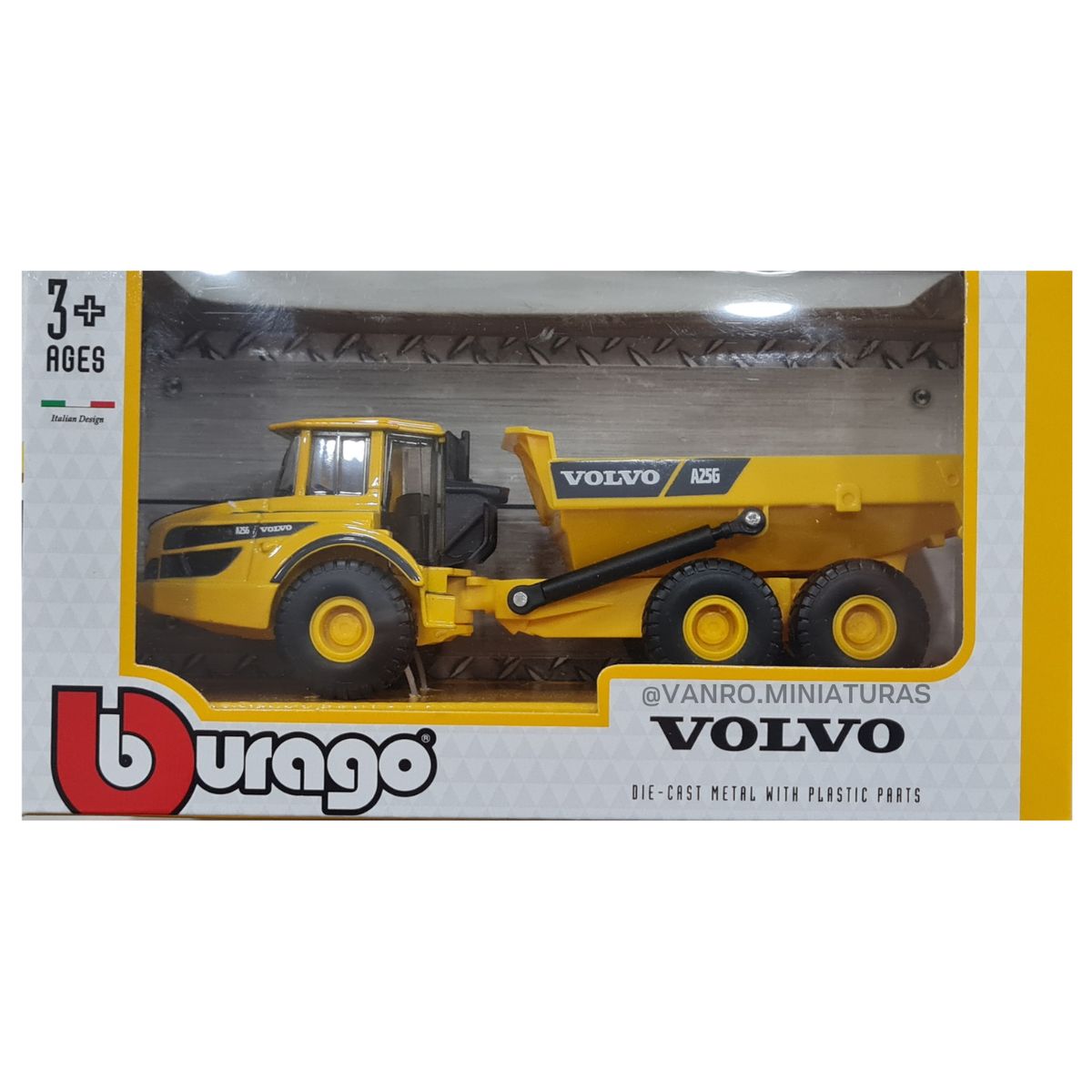 BBURAGO - Camión articulado con cangilones A25g - Volvo - 150 - Burago