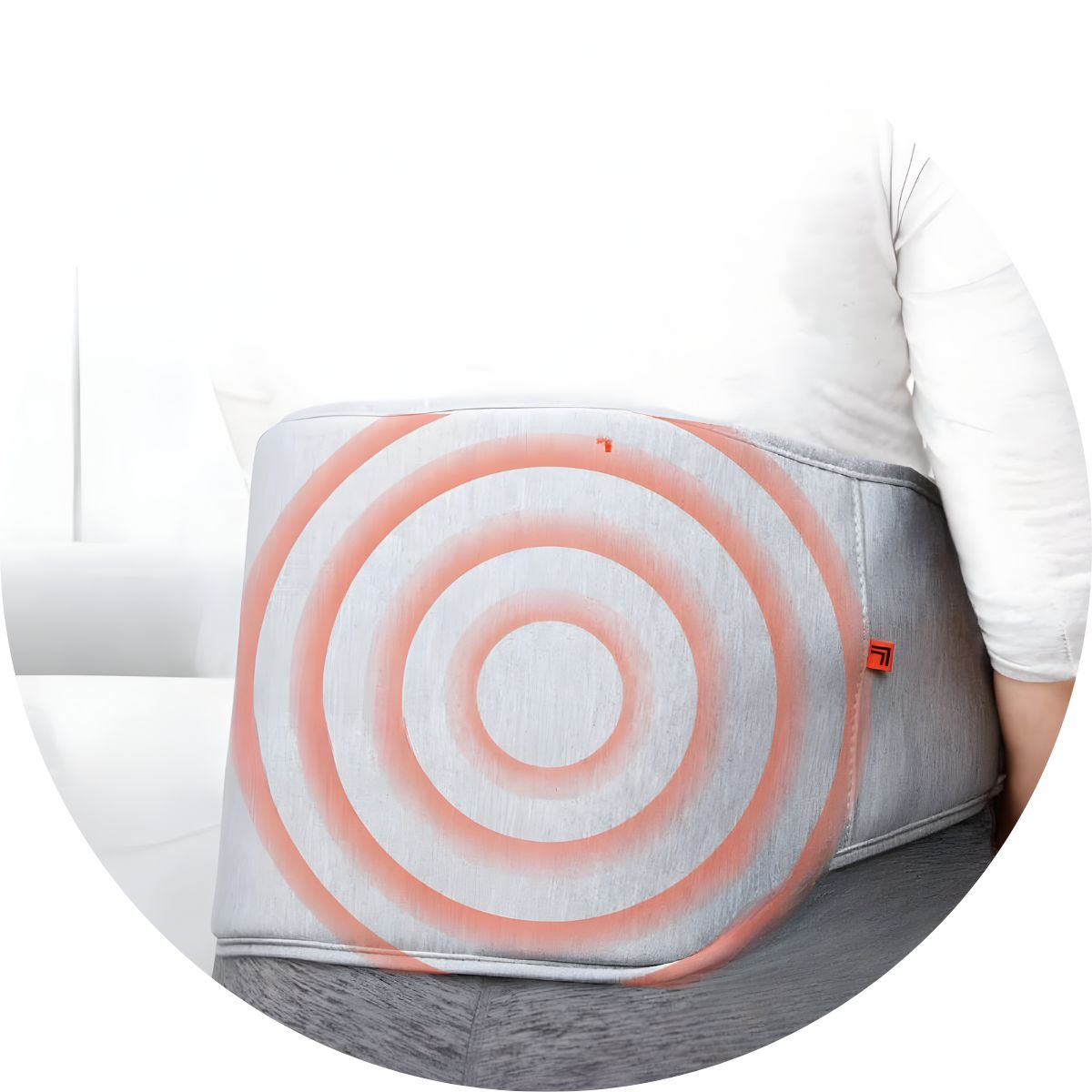 GENERICO - Cinturon Lumbar Vibrador Masajeador Con Calor Relajante