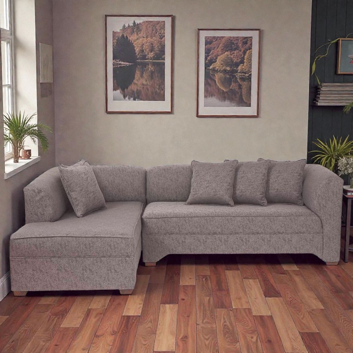 MUEBLES ALTIRO - Seccional Sinar izquierdo - Tela Lino Sidelli  Muebles Altiro