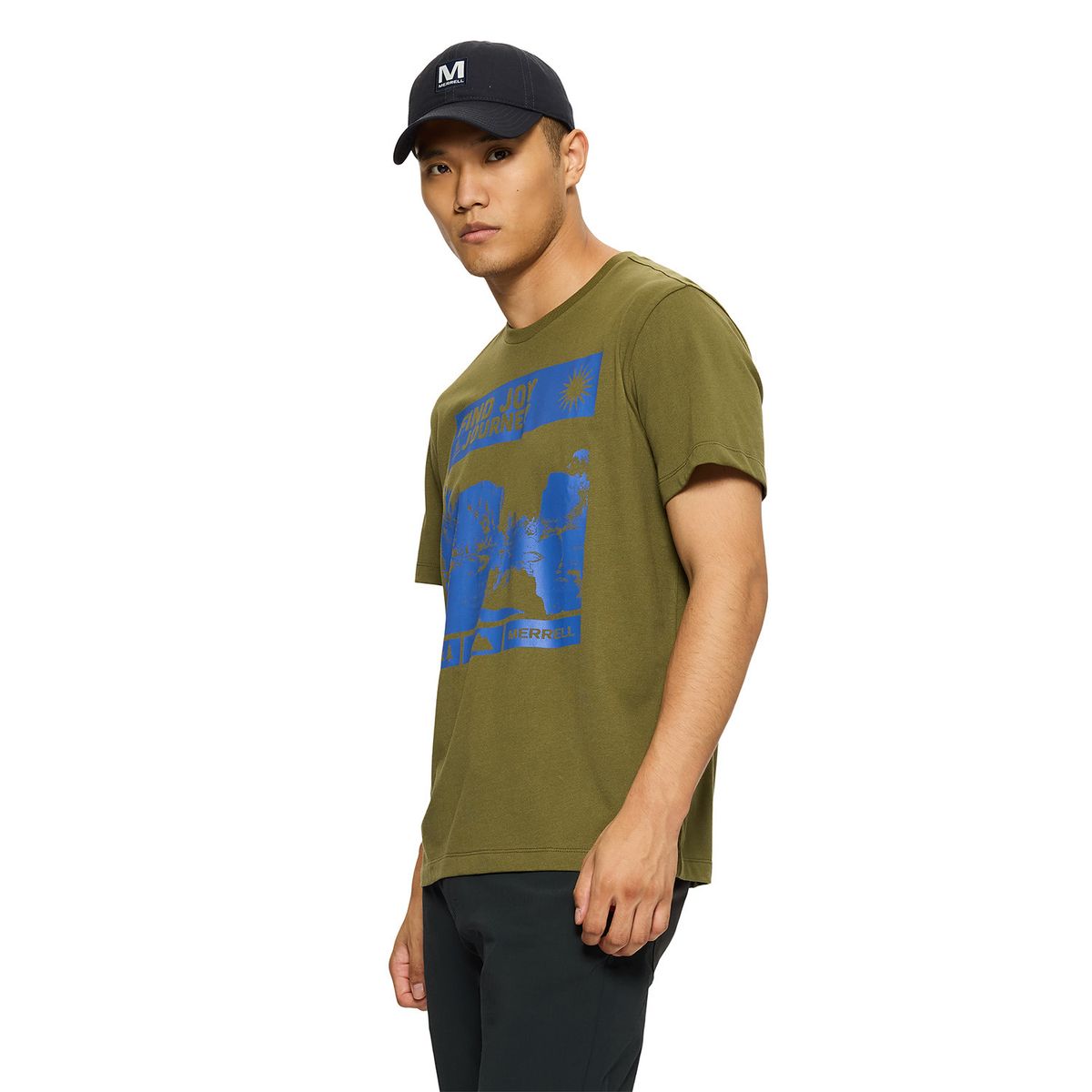 MERRELL - Polera Manga Corta Hombre Joy Verde MERRELL