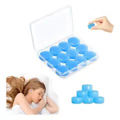 GENERICO - 6pares Tapones Para Oidos Silicona Hipoalergénica Moldeable