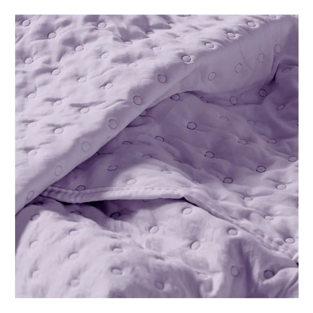 AMERICAN FAMILY - Quilt 2 Plazas Cannon Dots Heatpress Blanco Premium