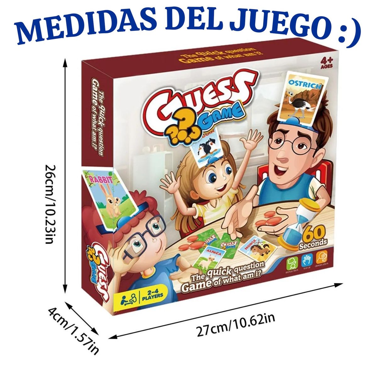 GENERICO - juego de mesa Adivina Quién Soy GENERICO  Guess Who Game niños familiar