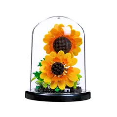 SOLEIO - JUGUETE BLOQUES DE CONSTRUCCIÓN FLORES DIY BRICOLAJE GIRASOL