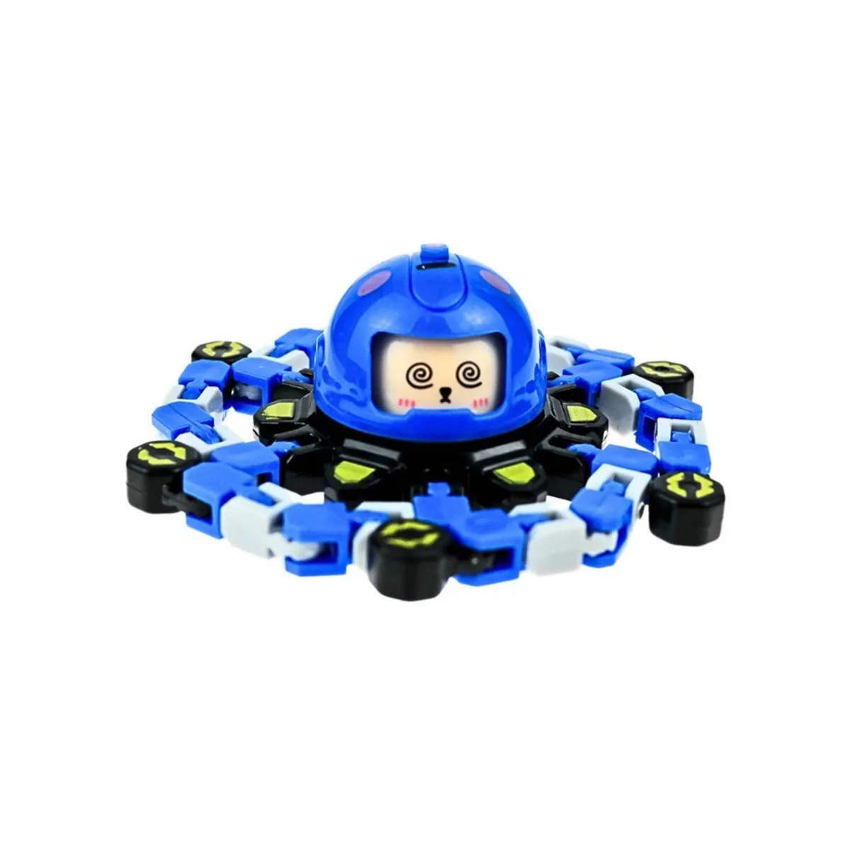 SOLEIO - JUGUETE FIDGET SPINNER TRANSFORMABLE ANTIESTRÉS AZUL