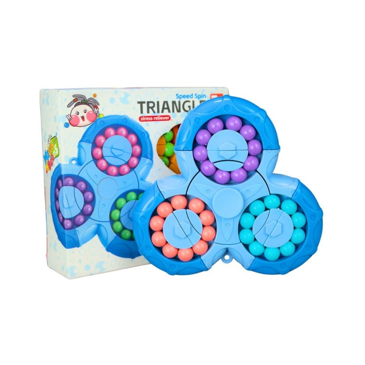 SOLEIO - FIDGET SPINNER ANTI ESTRÉS AZUL