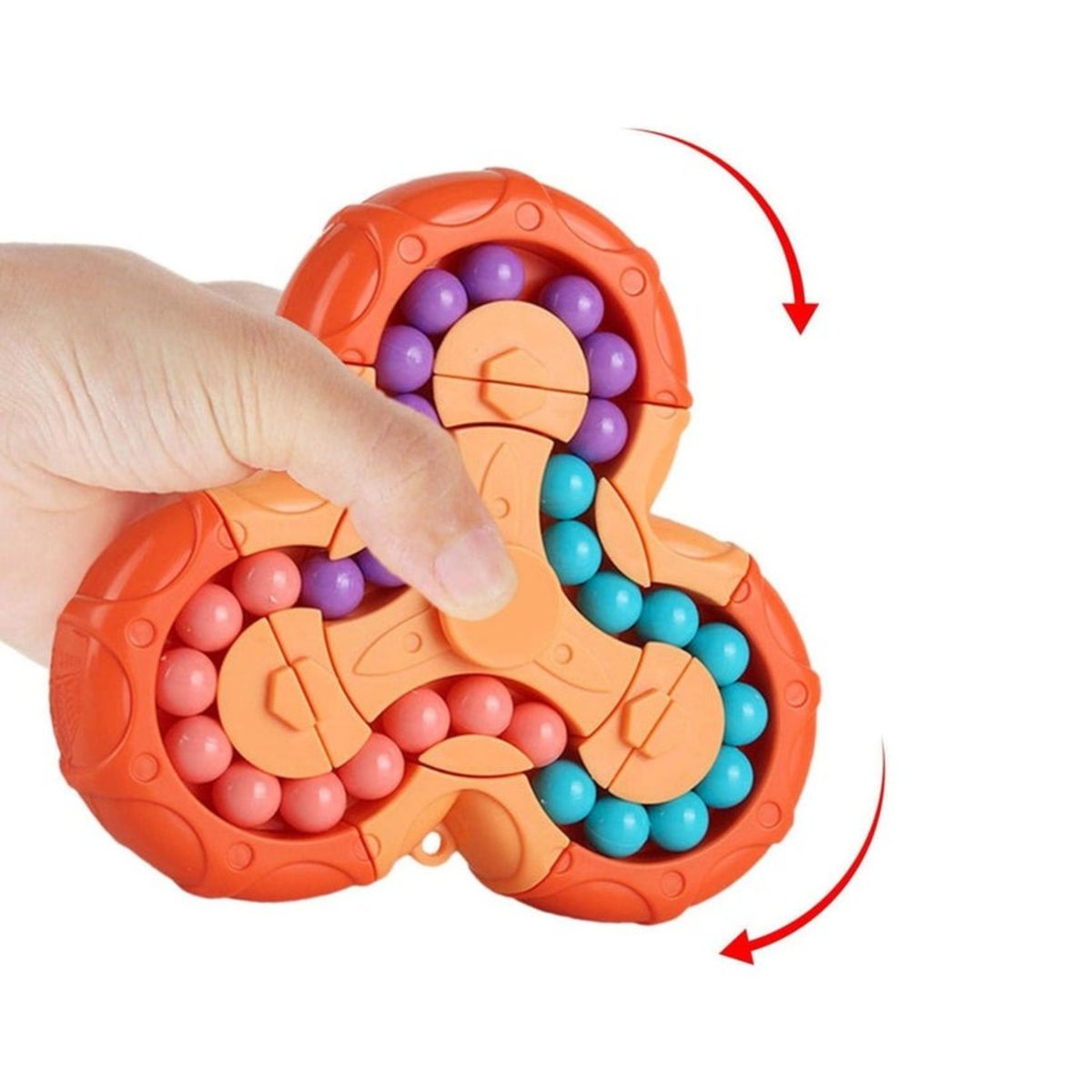 SOLEIO - FIDGET SPINNER ANTI ESTRÉS NARANJA