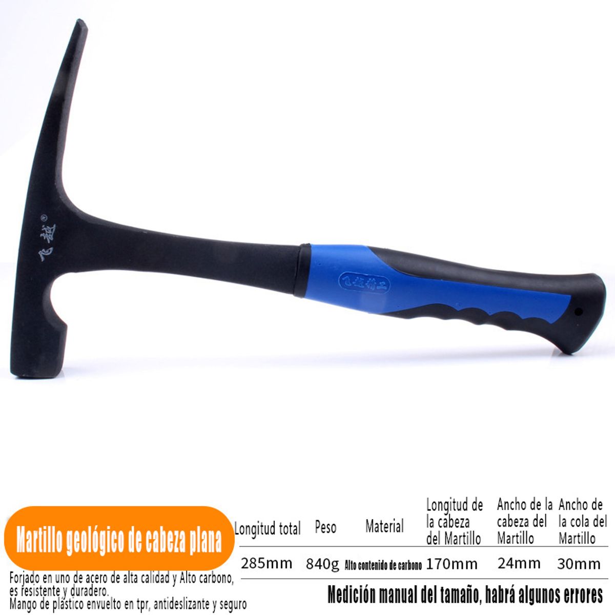 GENERAL - Geologico Profesional Martillo Puntiagudo Multifuncional