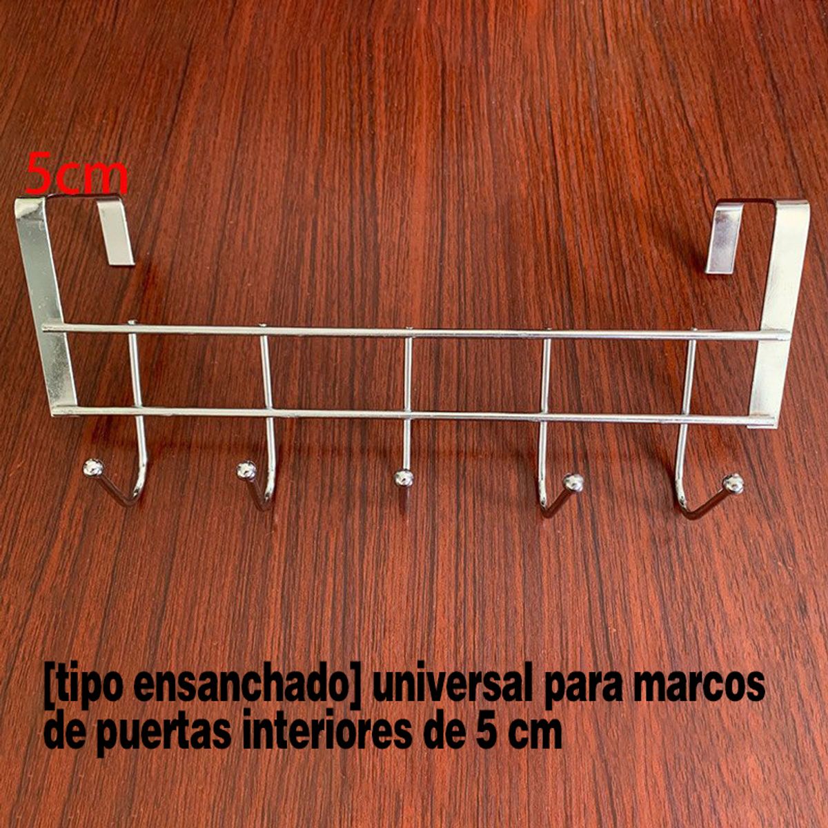 GENERAL - 2pcs Gancho Sobre Puerta Colgador Perchero Toalleros 5cm más ancho