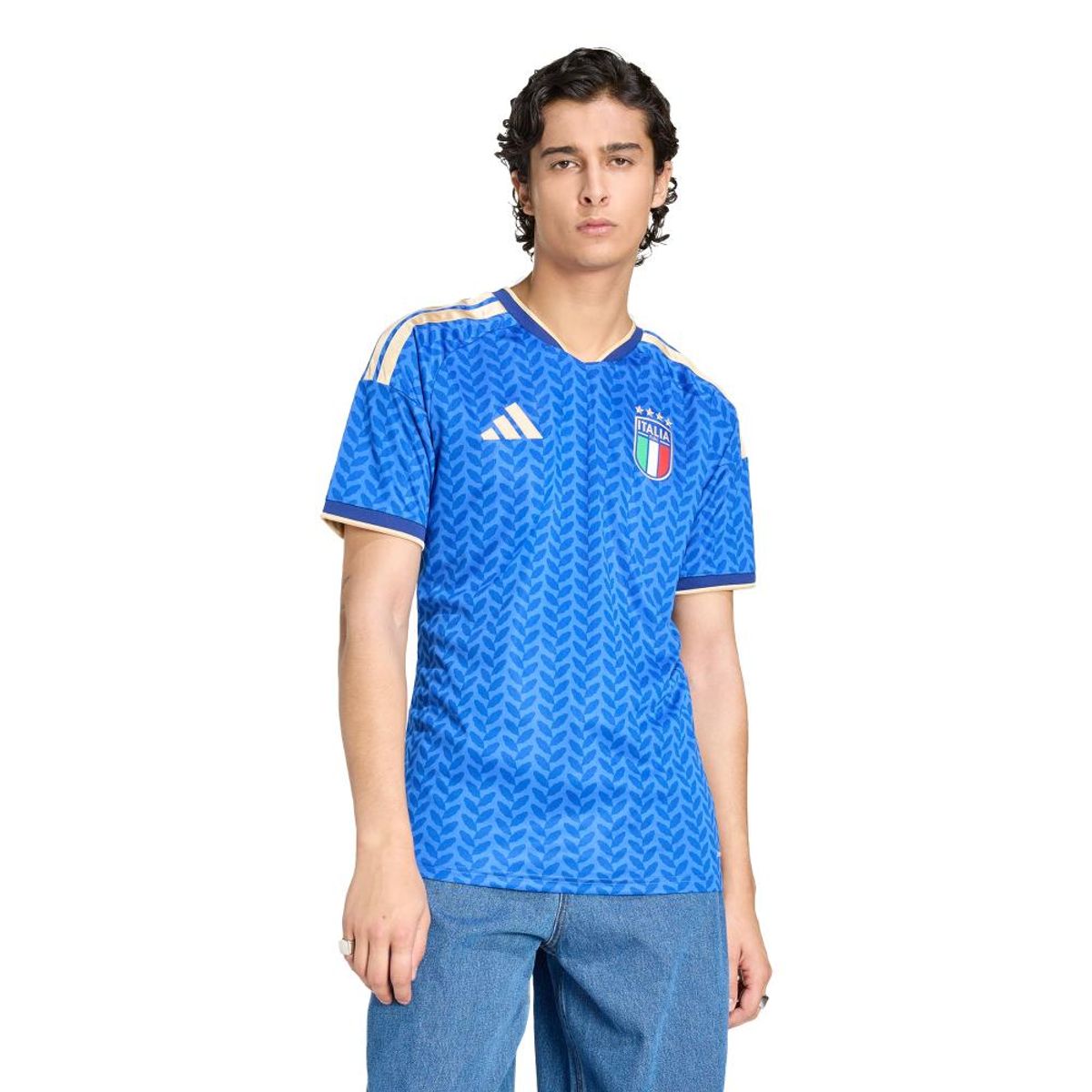 ADIDAS - Camiseta de Fútbol Local Italia 26 Hombre adidas