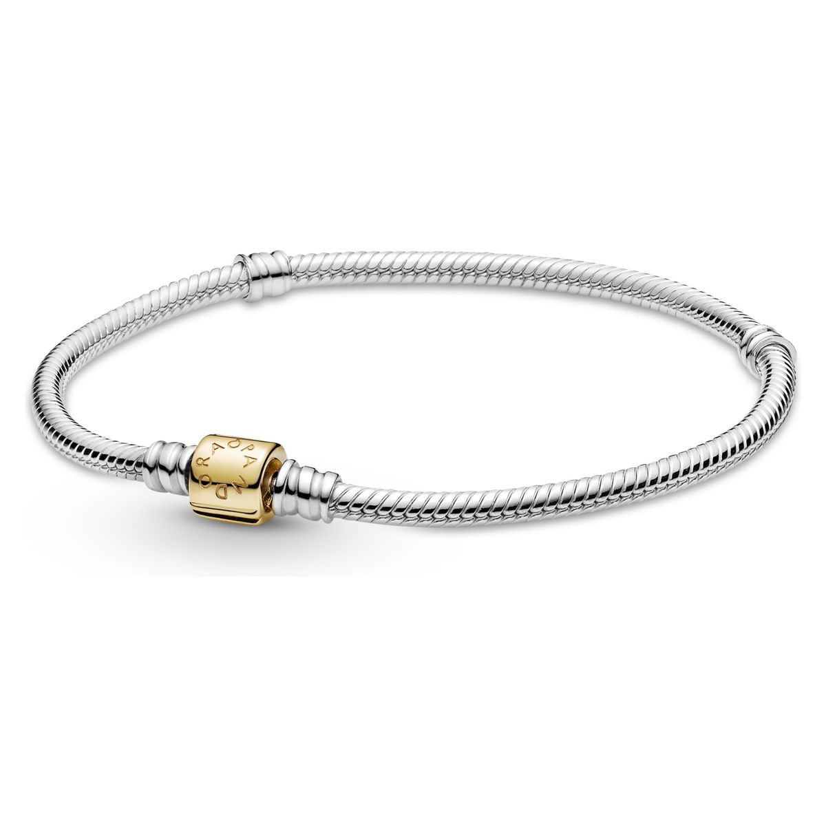 PANDORA - Pulsera Brazalete De Plata  Con Cierre Mujer Pandora