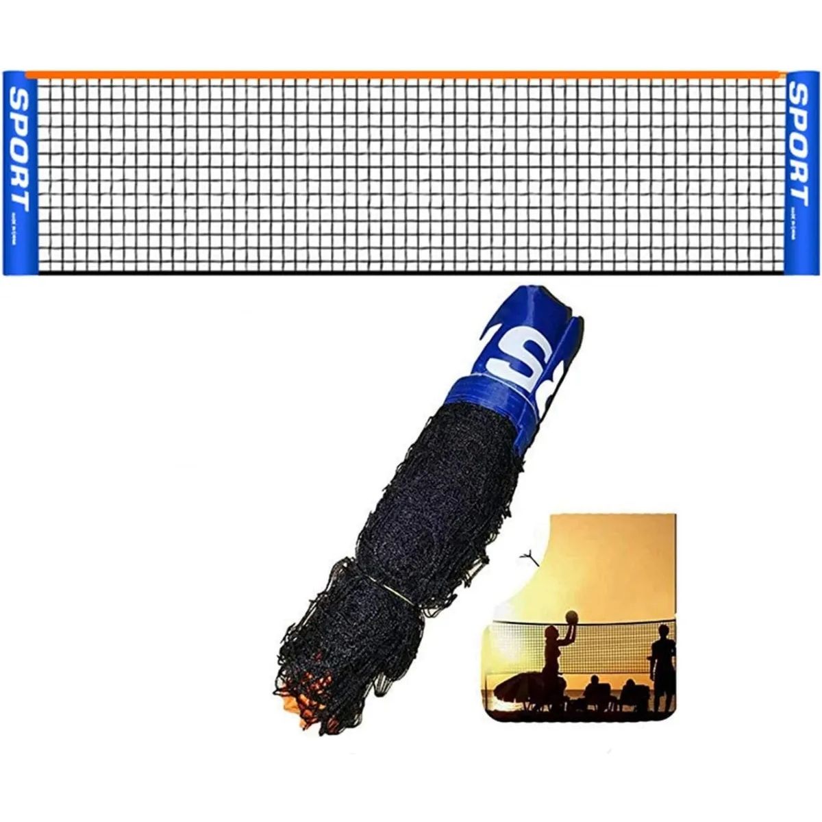 KUANGYE - Red De Voleibol Portátil 3 En 1 Red De Bádminton Para Tenis 3M Para Interiores y Exteriores