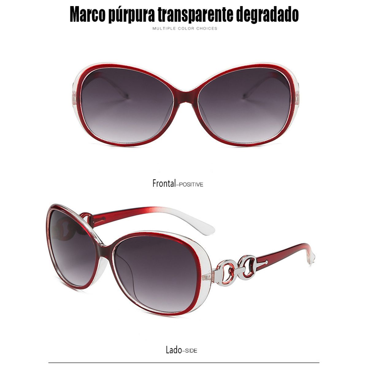 GENERAL - Clásico Retro Gafas De Sol Moda Oval Sunshade
