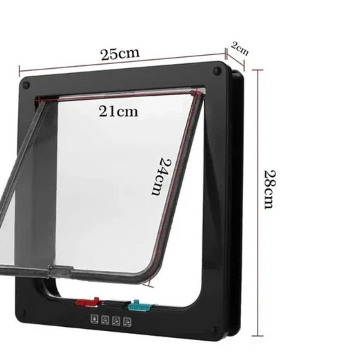 GENERICO - Puerta De Entrada Y Salida De Mascotas De Abs Para Perro MARRON