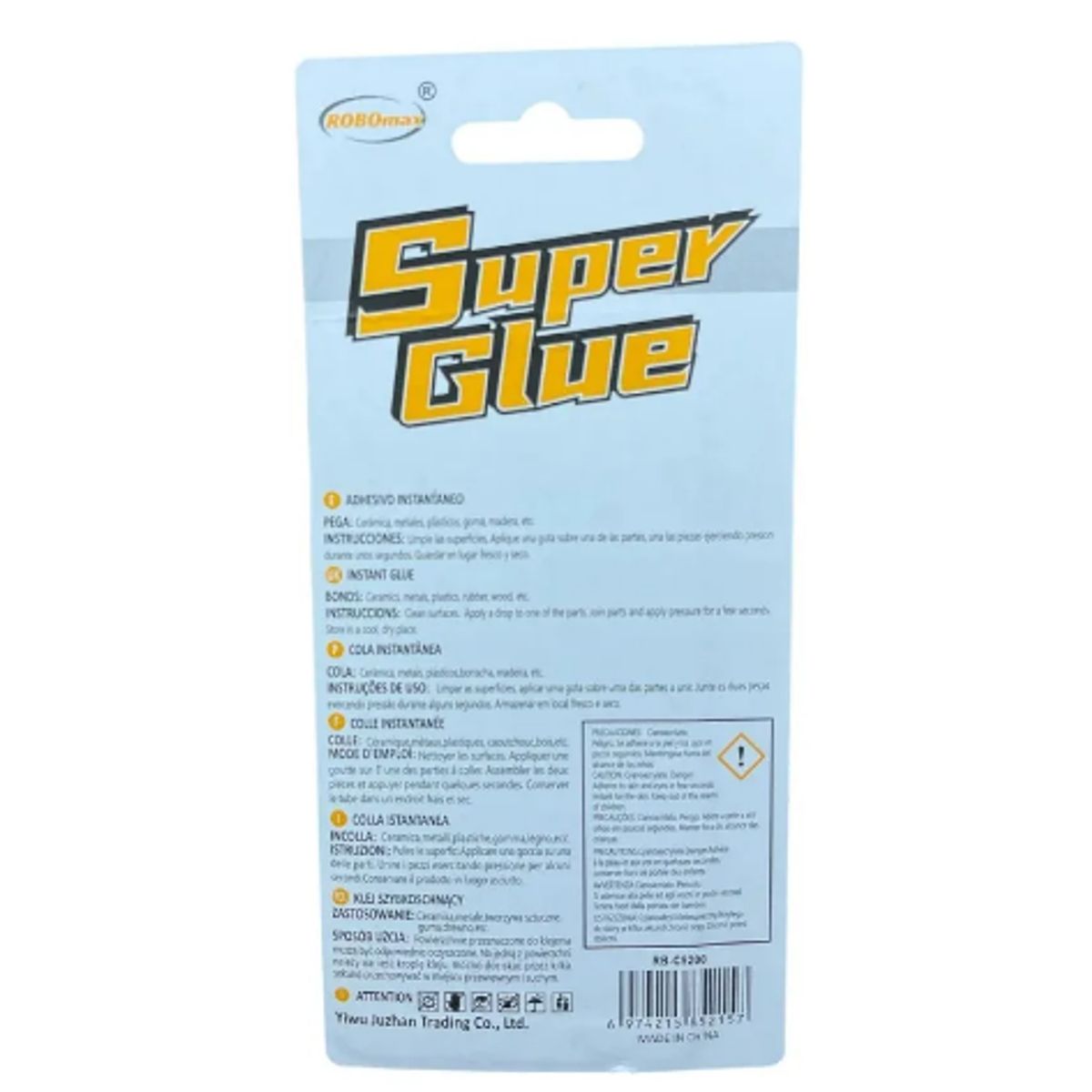 GENERICO - Pegamento Súper Glue Adhesivo Instantáneo