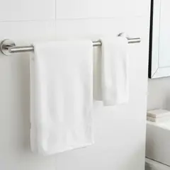 GENERICO - Toallero Baño Barra 40cm Acero Inoxidable