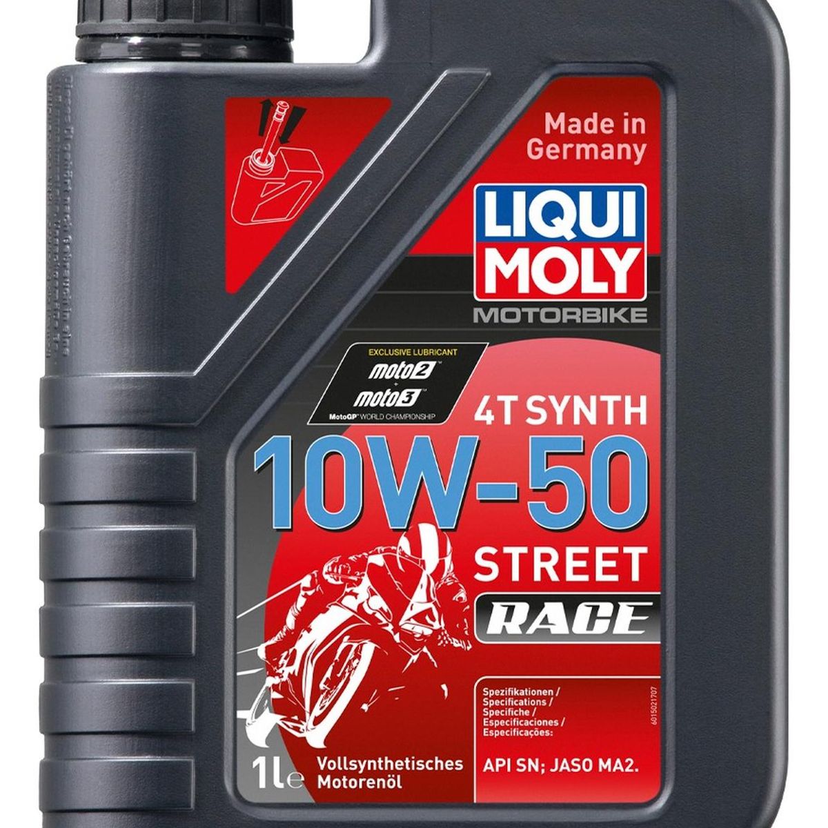 LIQUI MOLY - Racing Synth 4t 10w50 Aceite Para Motocicletas Sintetico 1l