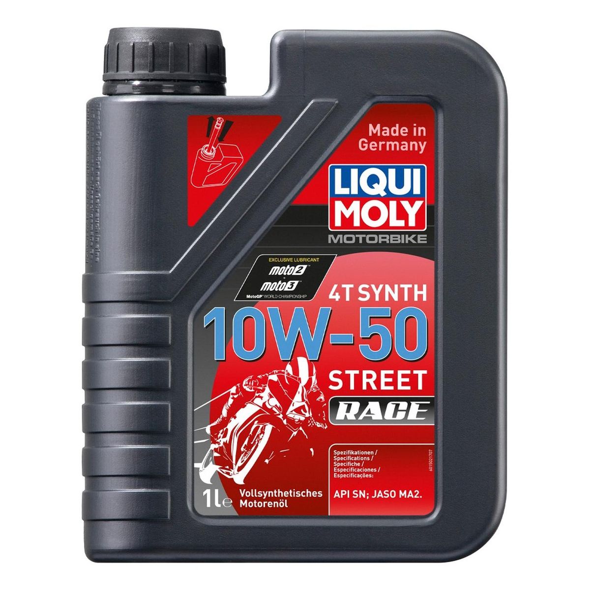 LIQUI MOLY - Racing Synth 4t 10w50 Aceite Para Motocicletas Sintetico 1l
