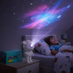 LINE - Lámpara Proyector Astronauta De Galaxia Luz Led Con Bluetooth