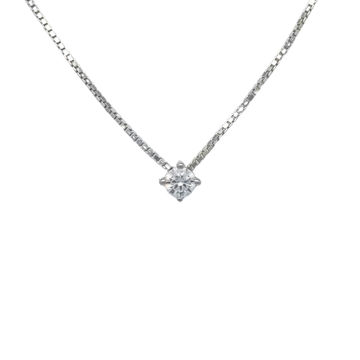 JOYAS LANDEROS - Collar Punto de Luz de 3mm con 4 Engastes Rodinado Plata 925