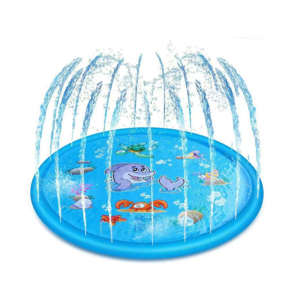 GENERICO - Alfombra de Agua 170 cm Piscina Lanza Chorros para Niños Color Azul