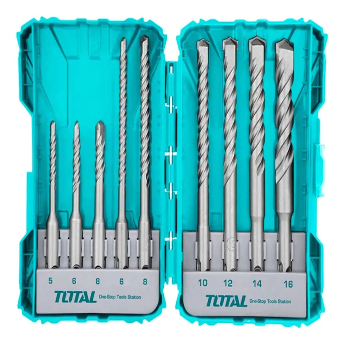 TOTAL TOOLS - Juego De Brocas P Rotomartillo 9 Piezas Total Tacsdl30906