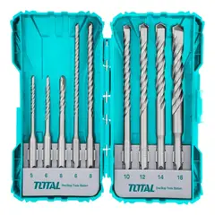 TOTAL TOOLS - Juego De Brocas P Rotomartillo 9 Piezas Total Tacsdl30906