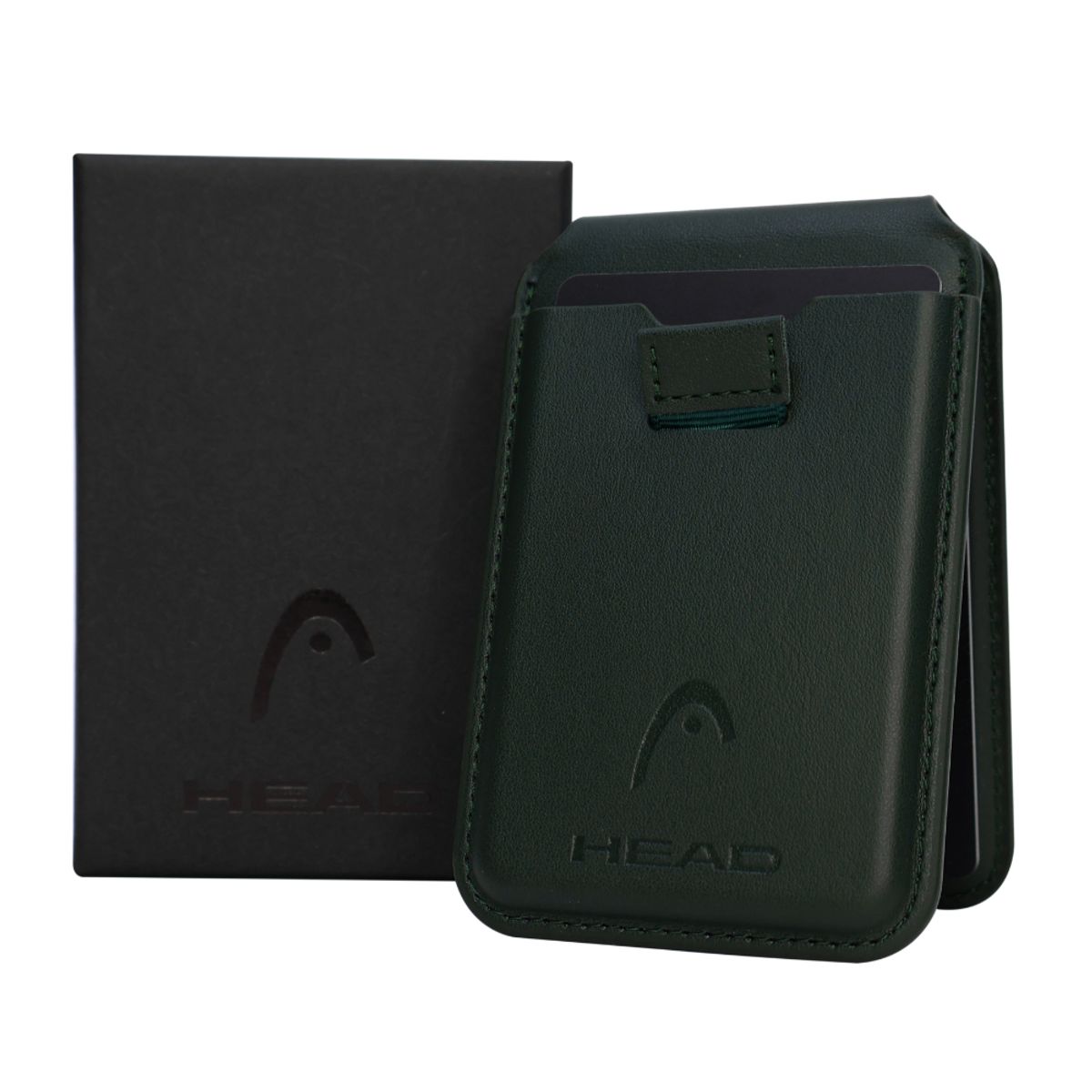 HEAD - Billetera Tarjetero Magnético Vantage Premium Verde Head