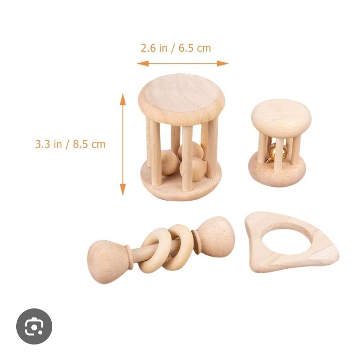 GENERICO - Set Sonajero de Madera