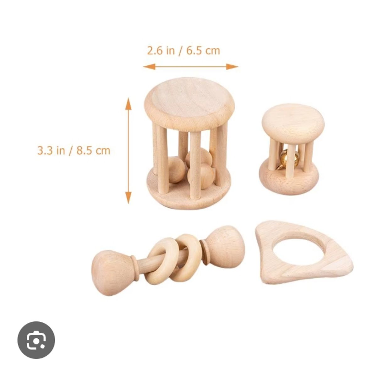 GENERICO - Set Sonajero de Madera