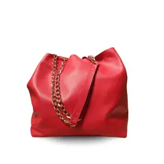 JARDIN DEL ESTE - Cartera de cuero Rojo Amapola MIDI