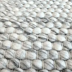 BAZHARS - Bajada de cama 080X120 cm NAV SIMPLICITY WHITE GREY