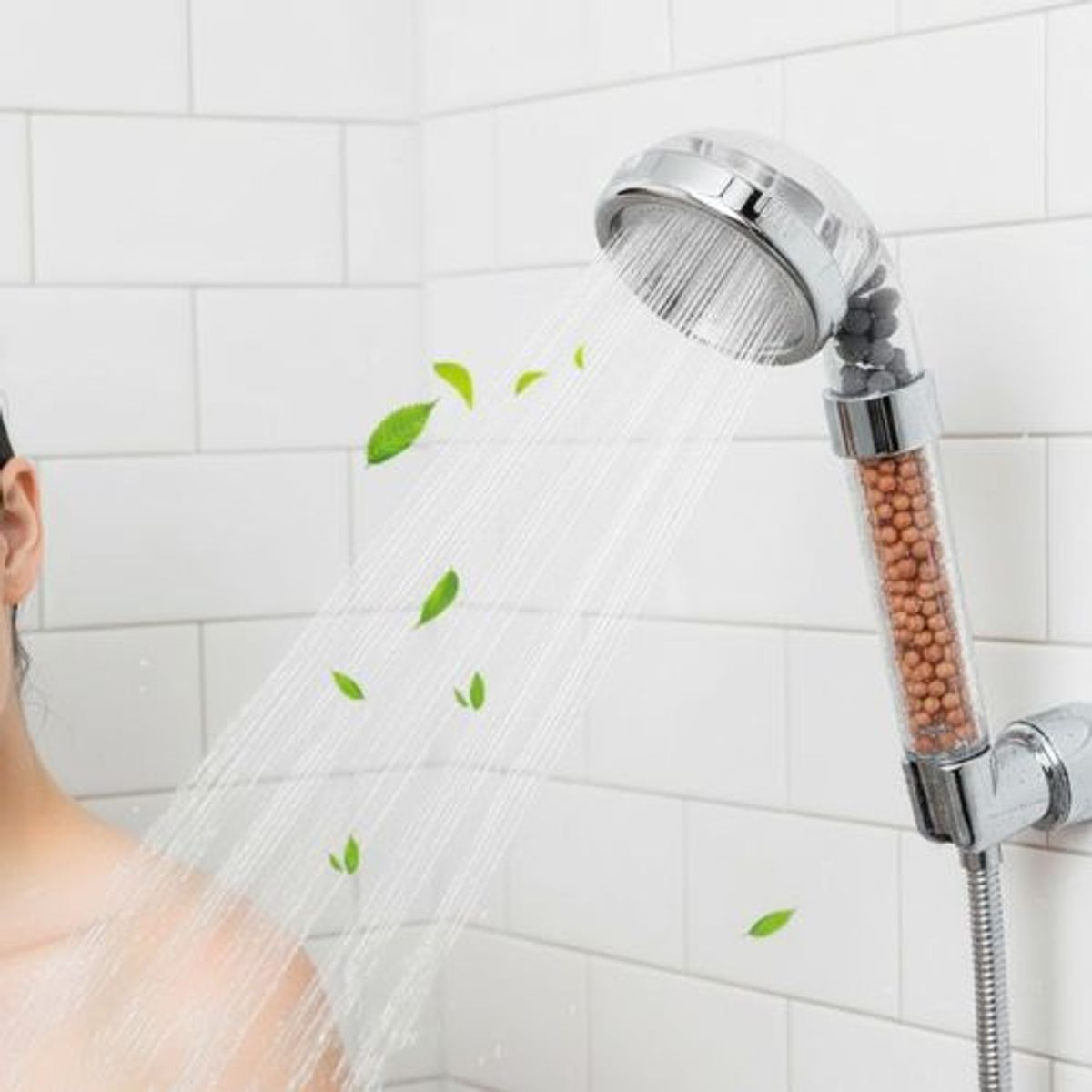 GENERICO - Eco Ducha Spa Cabezal Para Ducha Telefono Mango Filtrador