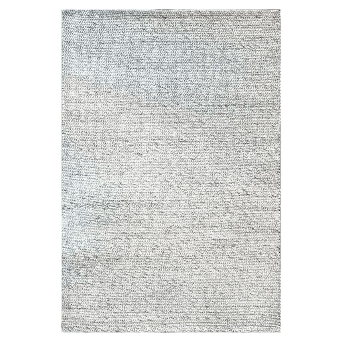 BAZHARS - Alfombra 160x230 cm NAV Simplicity White Grey Bazhars