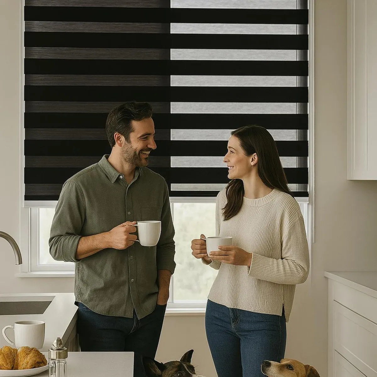 CLEMS - Cortina Roller Duo 150x220 Negro