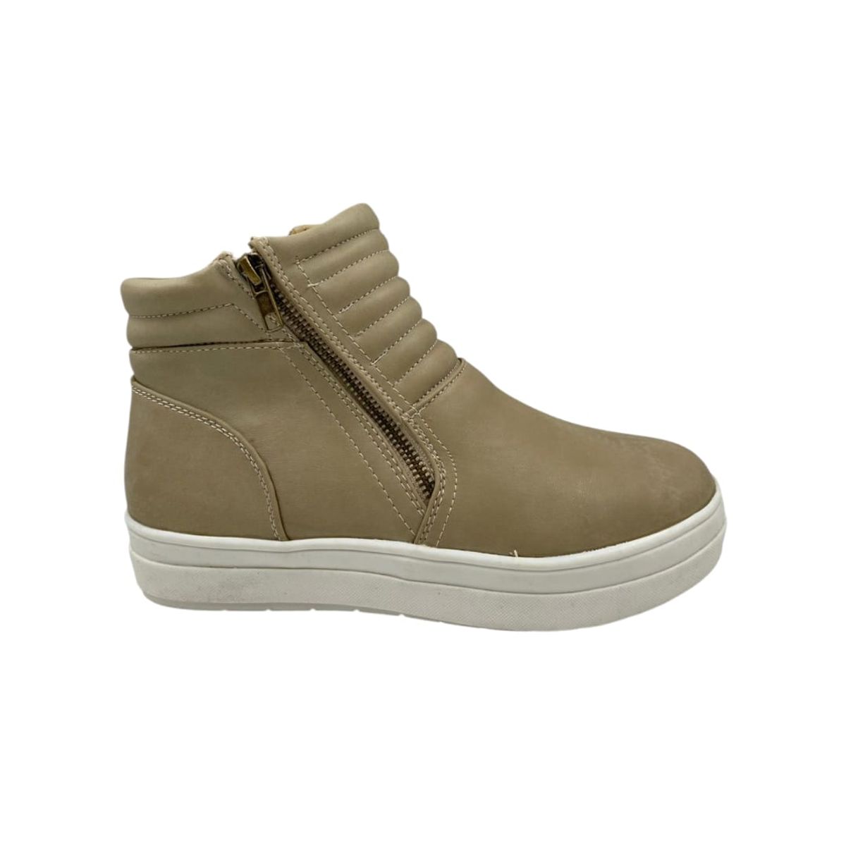 HERIEL - Zapatilla Beige Plataforma Mujer