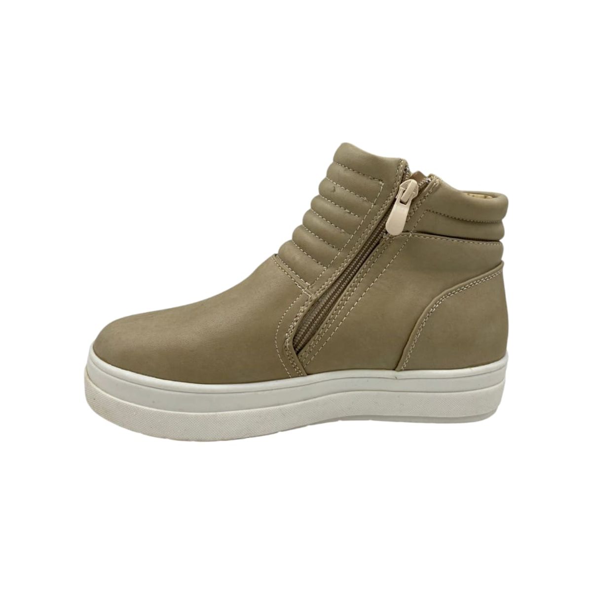 HERIEL - Zapatilla Beige Plataforma Mujer