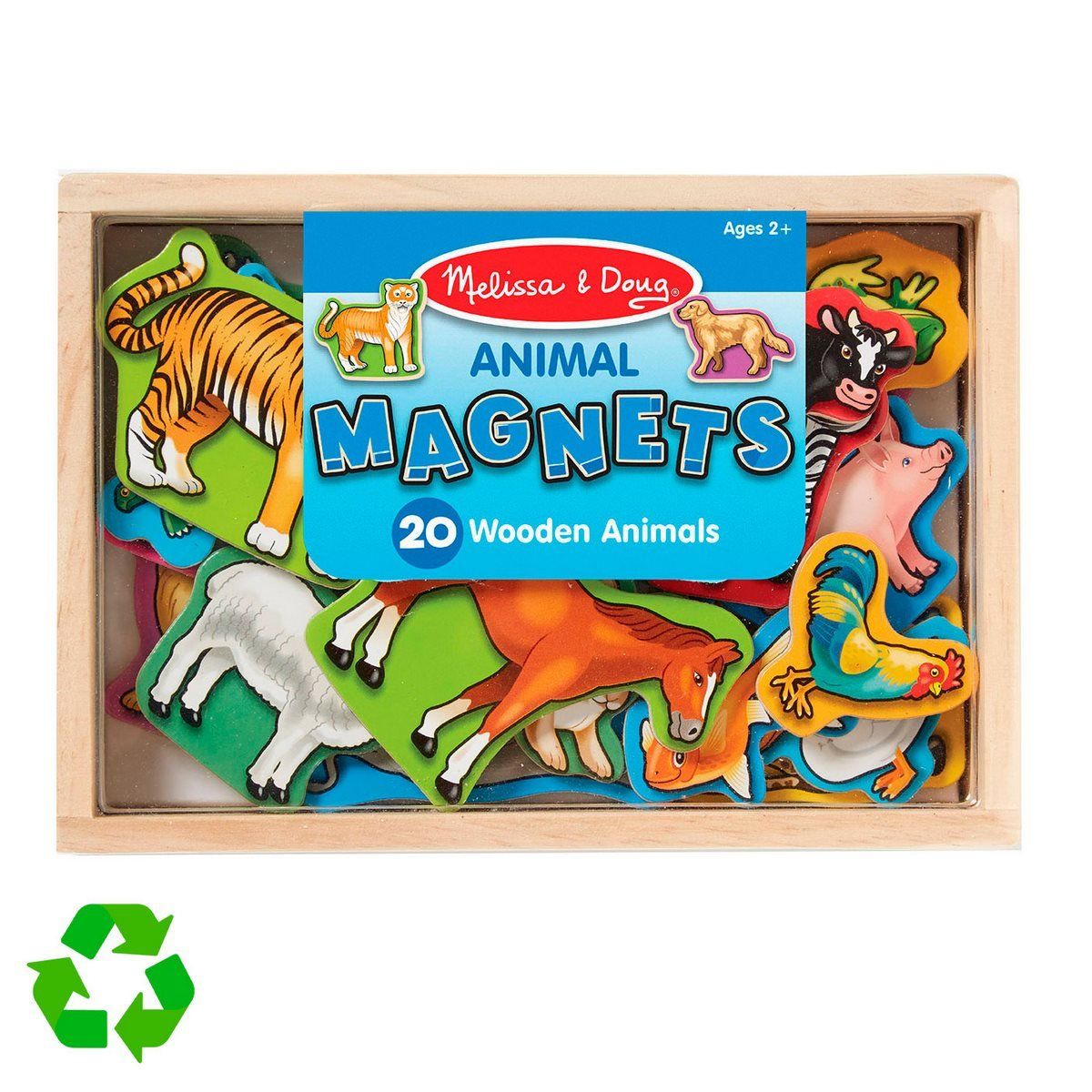 MELISSA & DOUG - Juego didáctico Melissa and Doug animales magnéticos madera