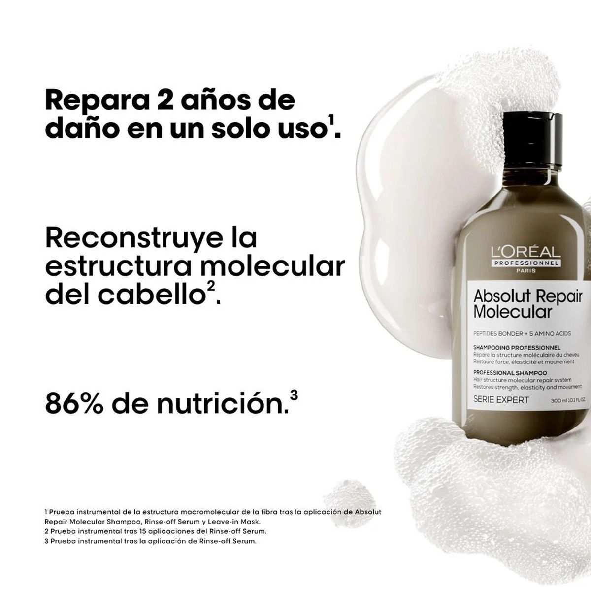 LOREAL PROFESSIONNEL - Shampoo Loreal Absolut Repair Molecular 300ml