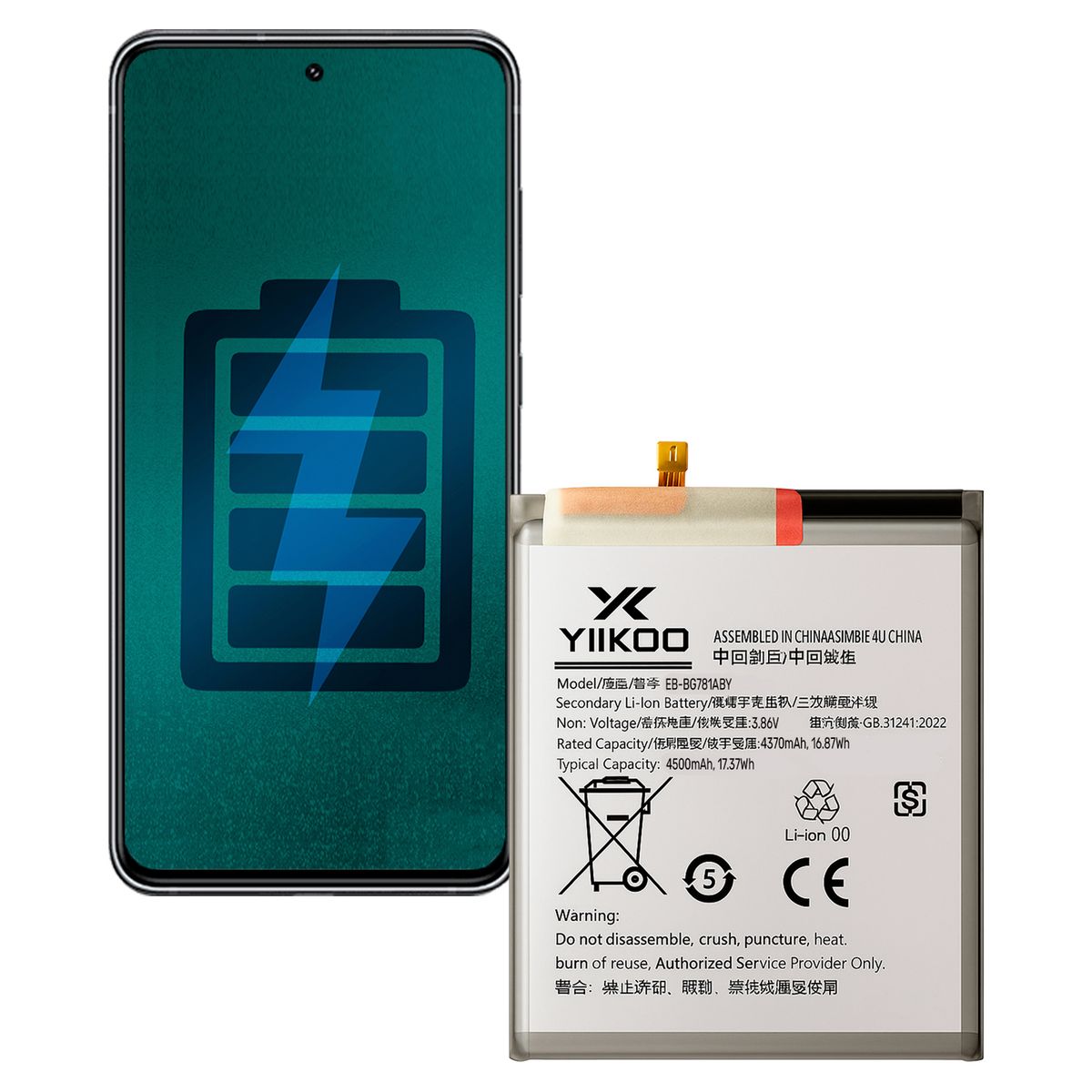 GENERICO - Bateria para Samsung S20 FE/A52 YIIKOO Proteccion sobrecarga